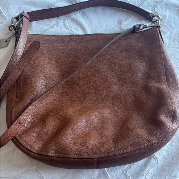 Coach Pebble Leather Crossbody in Warm Chestnut - Picture 2 of 9